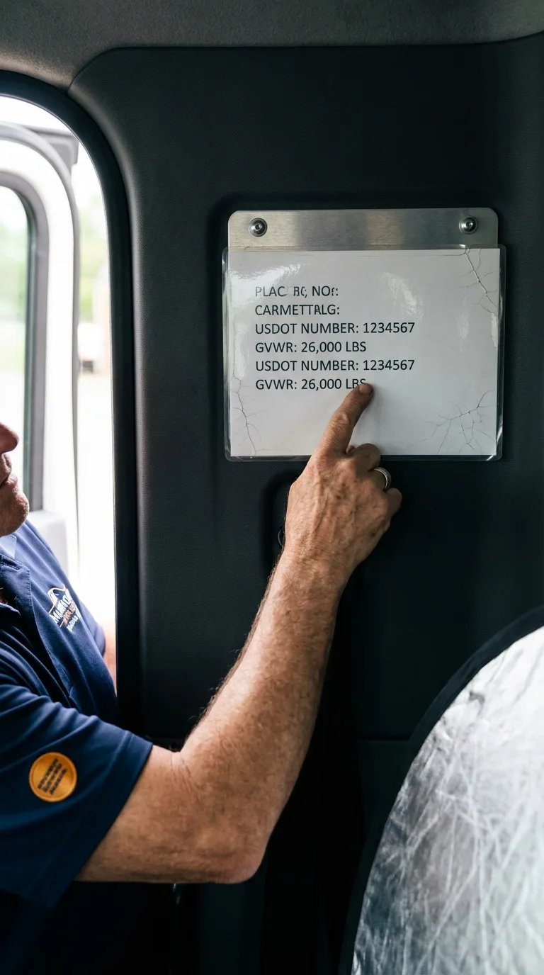 USDOT licensing placard verification in Essex Fells
